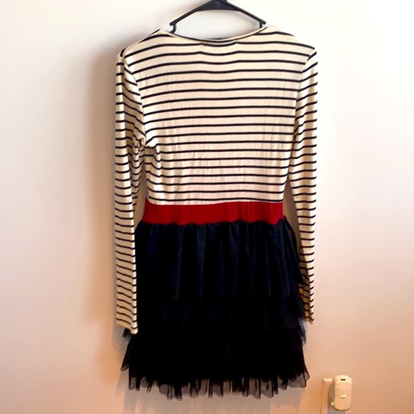 Cute Black & White Striped TuTu Dress - Picture 2 of 2
